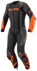 Ixon Vortex 3 Racing Sort/oransj Racingdress ventilert Airbag ready