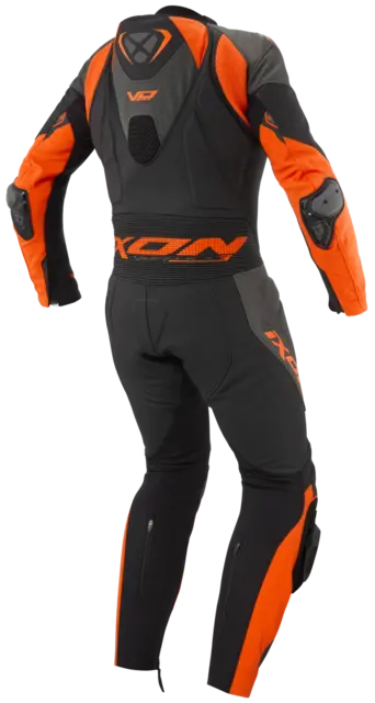 Ixon Vortex 3 Racing Sort/oransj Racingdress ventilert Airbag ready 