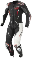 Ixon Demonio Racing Sort/hvit/rød Racingdress Ventilert Airbag-ready