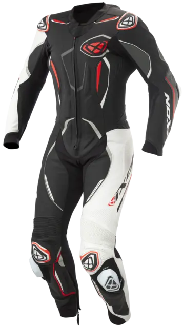 Ixon Demonio Racing Sort/hvit/rød Racingdress Ventilert Airbag-ready 