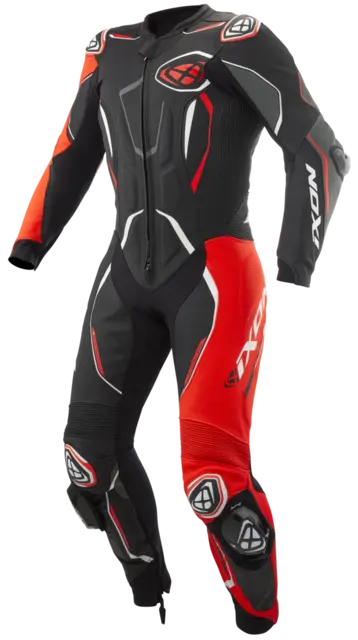 Ixon Demonio Racing Sort/rød/hvit Racingdress Ventilert Airbag-ready 