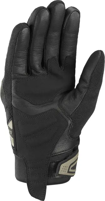 Ixon Mig 2 hansker Sort/Khaki Kort roadster-hanske for varme dager 