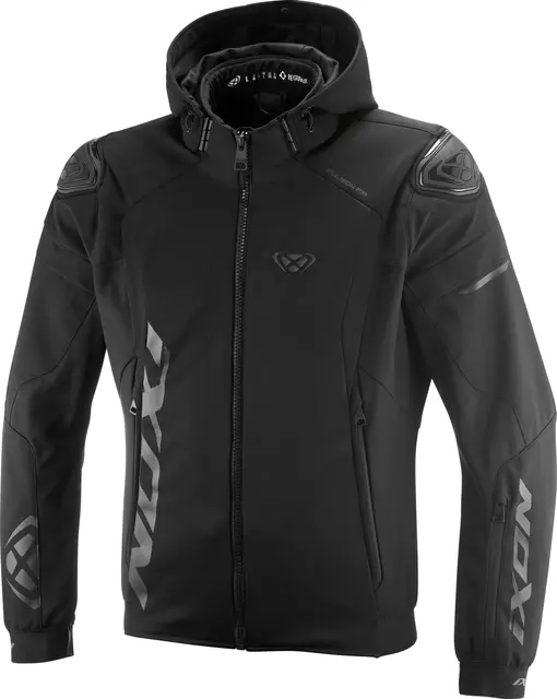Ixon Pulsion Air jakke Sort Softshell, stretch, ventilert AA-godkj 