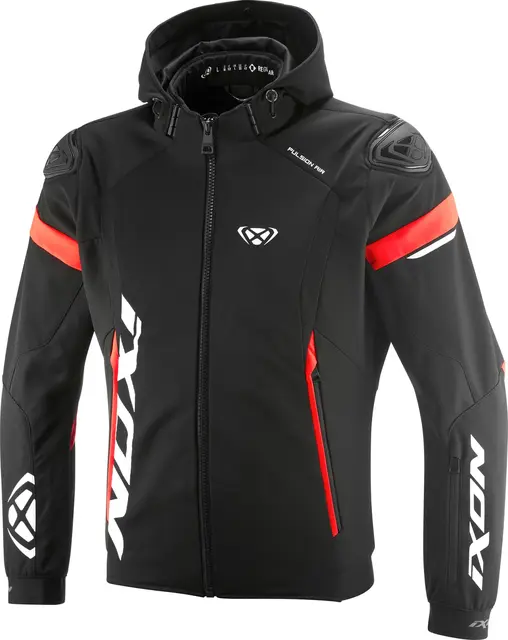 Ixon Pulsion Air jakke Sort /Rød Softshell, stretch, ventilert AA-godkj 