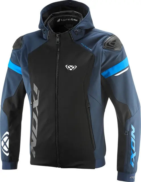 Ixon Pulsion Air jakke Sort /Navy Softshell, stretch, ventilert AA-godkj 