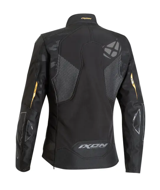 Ixon Cell jakke Dame Sort/Gull Slim passform Softshell Vanntett memb 
