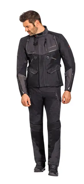 Ixon Eddas Bukse Sort/Antra, C-Size Adventure Vanntett X-Dry Z-liner 