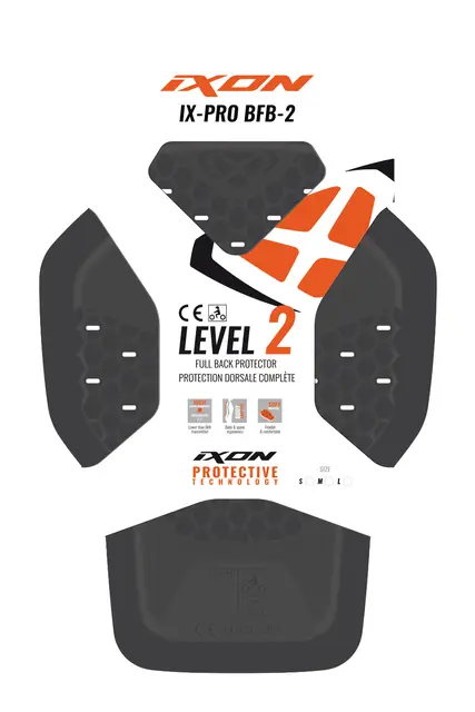 Ixon Ix-pro BFB2 Ryggskinne L2 Grå Ryggskinne Level 2 
