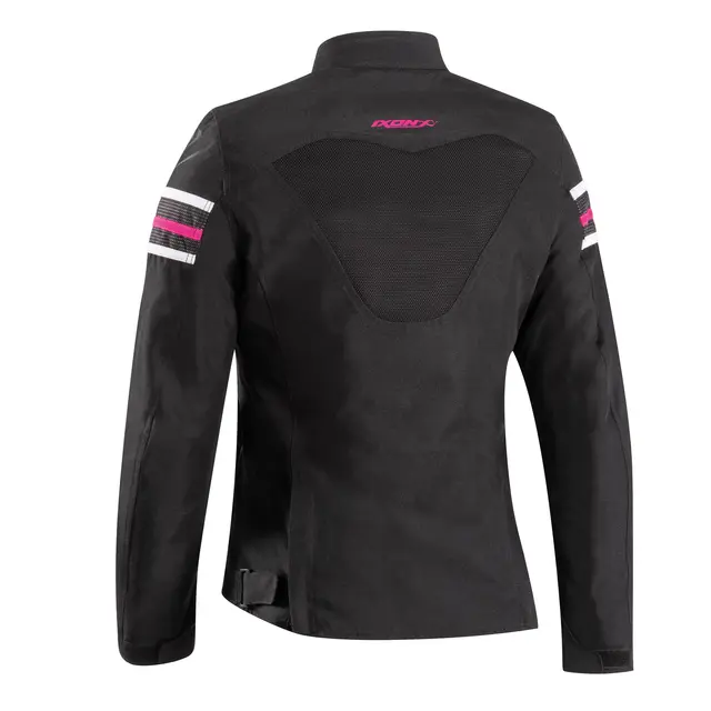 Ixon Ilana EVO Damejakke Sort/rosa Utagbar vannett membran og fôr 3in1 