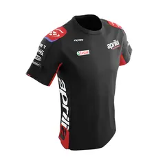 T-Shirt Replica APRILIA Sort/Neon Rød