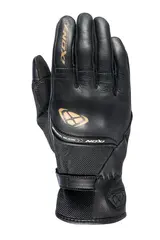 Ixon RS Shine 2 damehanske Sort/gull Sporty kort mesh/geiteskinn til dame