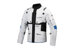 Ixon M-Skeid Adv.jakke Grå/Blå XDRY 3L laminert Adventure Touring