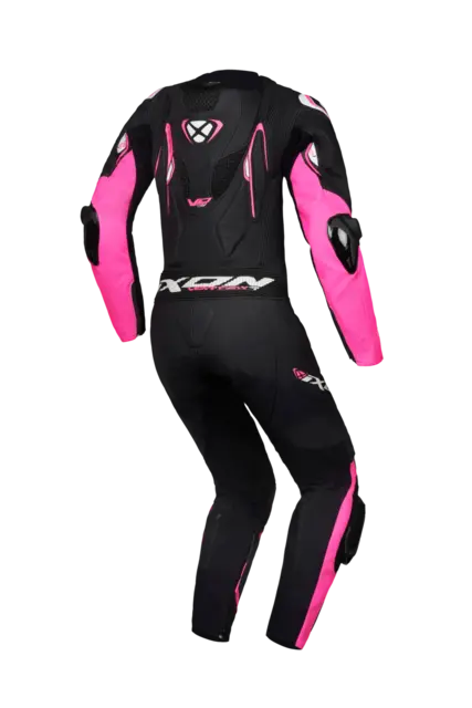 Ixon Vortex 3 Dame Race Sort/rosa Hel racingdress stretch ventilert 