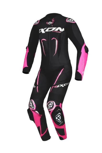 Ixon Vortex 3 Dame Race Sort/rosa Hel racingdress stretch ventilert 