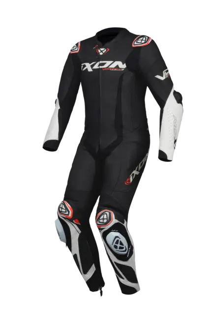 Ixon Vortex 3 Racing Sort/hvit Racingdress ventilert Airbag ready 