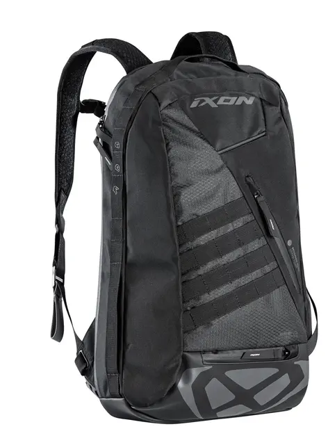 Ixon V-carrier 25 - Sort Str. 25 liter MC Ryggsekk m/regntrekk 