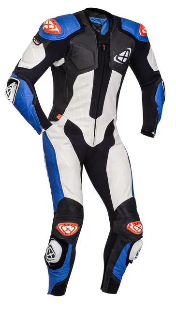 Ixon Vendetta Evo Race Sort/Blå Full-Race stretch ventilert Airbag ready 
