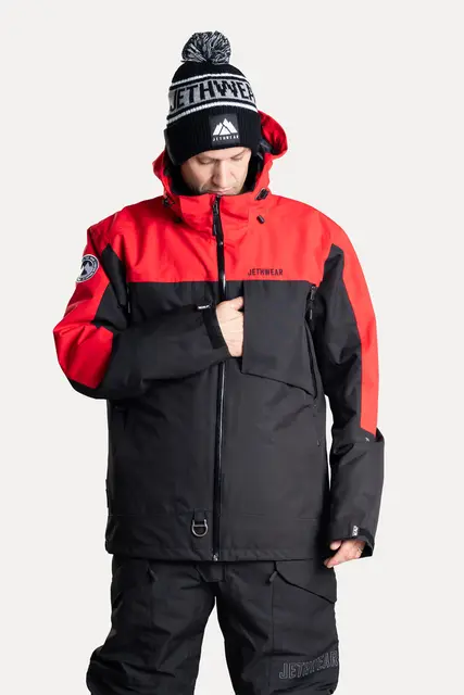 Jethwear - Venture Jakke, SAFE Black/Red, Safe 