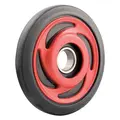 Boggiehjul Polaris - 135mm, Rød 25mm aksling, leveres med lager