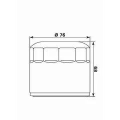 MIW Oljefilter HD17002, Sort - HD 883-1450cc