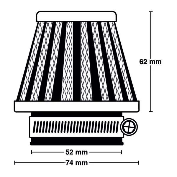MIW Power Filter M5006 ø52mm Luftfilter 