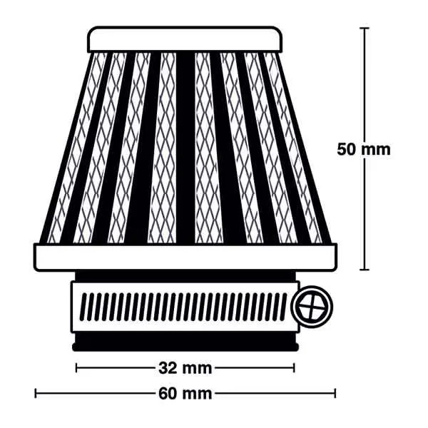 MIW Power Filter M5010 ø32mm Luftfilter 