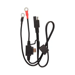 MotoBatt Ladekabel 53cm m/Ringterminaler 53cm lengde ø6mm Ringterminal m/Sikring