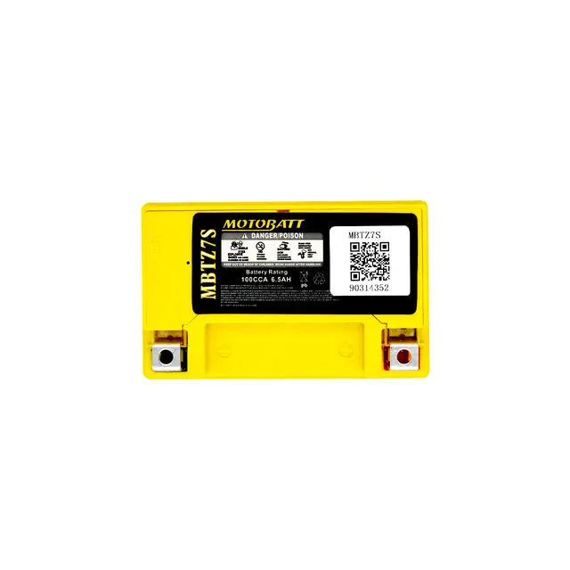 MotoBatt MBTZ7S 12V Batteri 2-Polet, 100CCA, 6.5Ah, 114x70x107, AGM 