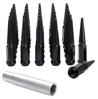 MSA Hjulmutter Sort Spike  - M12x1.5 16 stk Gorilla Black, Installasjonssett