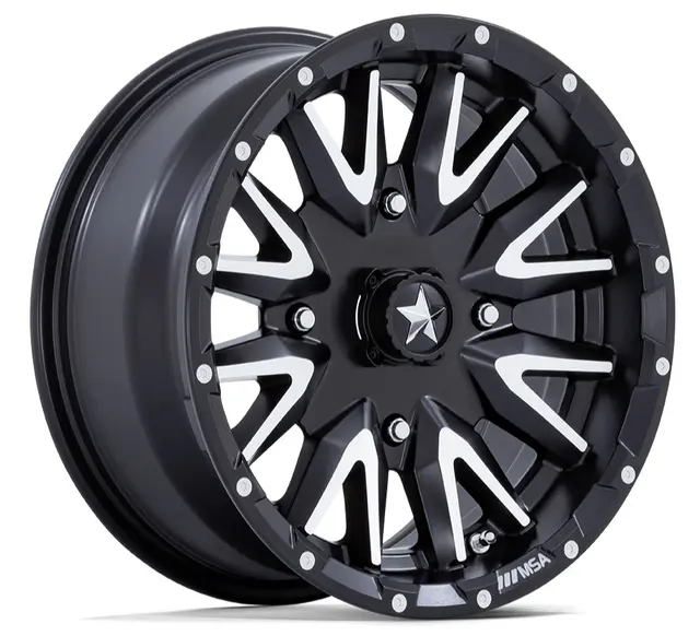 Hjulpakke 22 - Polaris 4x4 Wanda P3036, MSA M49 Creed Sort MM,+10mm 