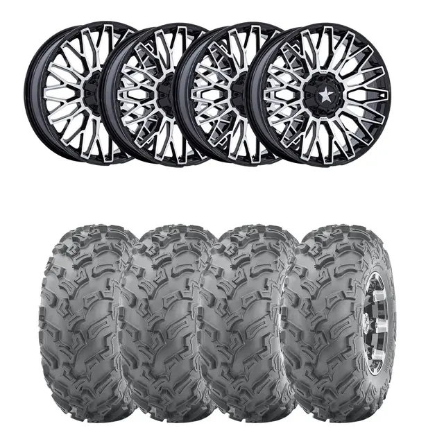 Hjulpakke 27 - Polaris 4x4 Wanda P3006,MSA M50 Clubber Sort BM,+10 