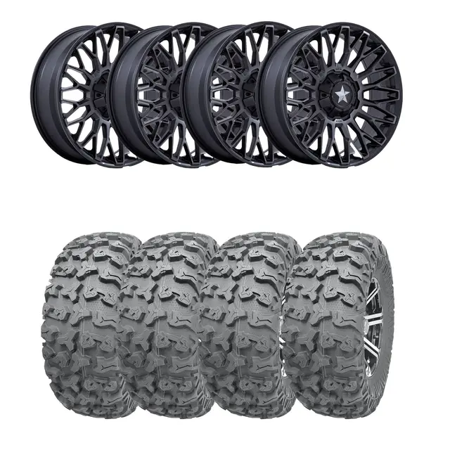 Hjulpakke 32 - Polaris 4x4 Wanda P3036, MSA M50 Clubber Sort M,+10 