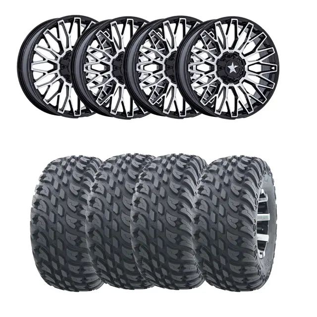 Hjulpakke 35 - Polaris 4x4 Wanda VS3020,MSA M50 Clubber Sort BM,+10 