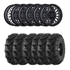 Hjulpakke 39 - Polaris 6x6 Mud Lite 2, MSA M50 Clubber Sort B,+10mm