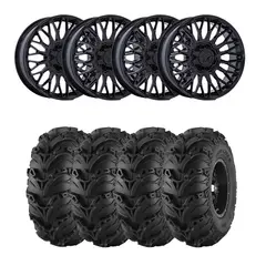 Hjulpakke 39 - Polaris 4x4 Mud Lite 2, MSA M50 Clubber Sort B,+10mm