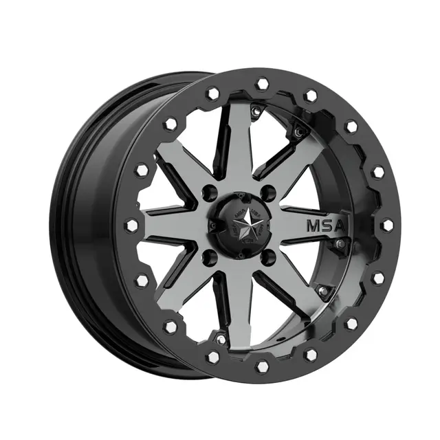 Hjulpakke 82 - Can-Am 4x4 ITP Mud Lite 2 E4, MSA M21 LOK, 0mm, Grå 
