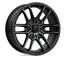 MSA M43 Fang 14x7 - 4/156, +10mm ATV/UTV Felg - Sort Matt/Titanium