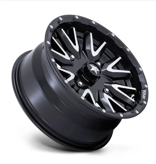MSA M49 Creed 14/15x7 - 4/137, +10mm ATV/UTV Felg - Sort Matt, Maskinert 