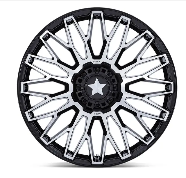 MSA M50 Clubber 14x7 - 4/137/156, +10mm ATV/UTV Felg - Sort Blank, Maskinert 