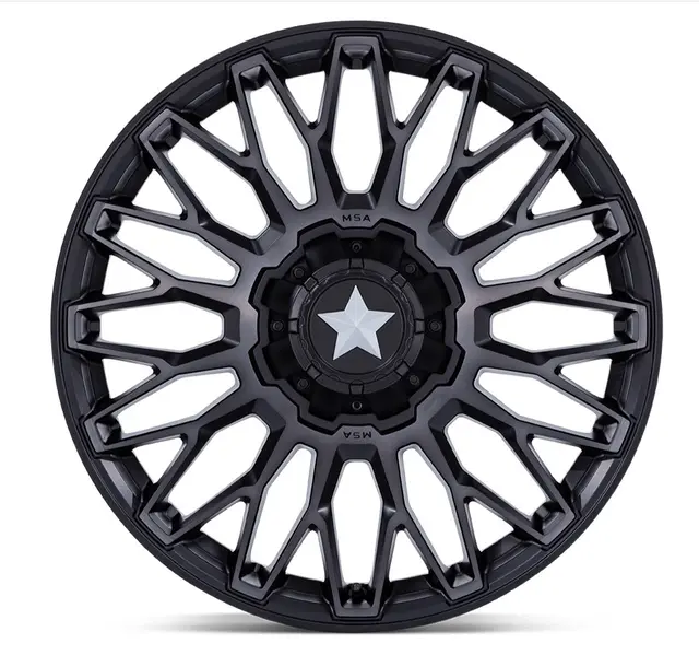 MSA M50 Clubber 14x7 - 4/137/156, +10mm ATV/UTV Felg - Sort Matt 