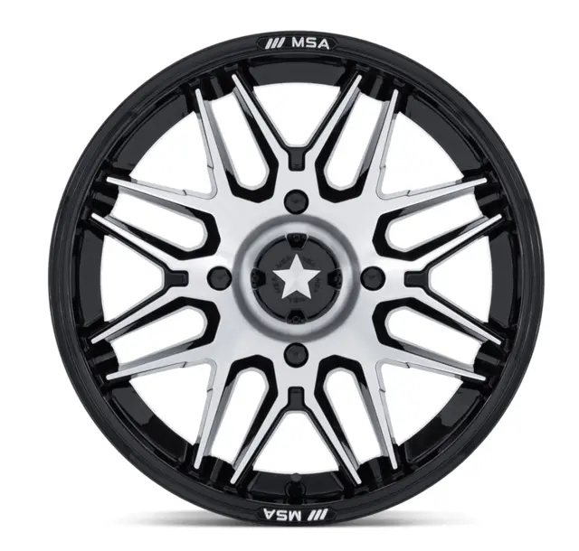 MSA M52 Radar UTV 14x7-4x156, 115.10 +10 ATV/UTV Felg - Sort Blank/Maskinert 