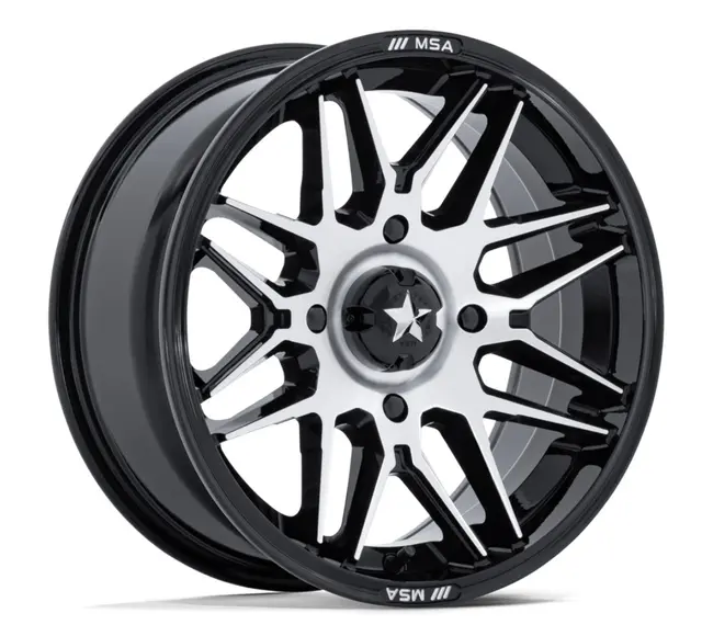 MSA M52 Radar UTV 14x7-4x156, 115.10 +10 ATV/UTV Felg - Sort Blank/Maskinert 