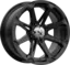MSA M12 Diesel 14X7 - 4/110, -47mm ATV/UTV Felg - Sort