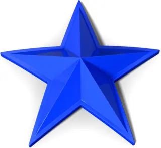 MSA Senterkopp Stjerner 4pk MSA Cap Stars, Blå