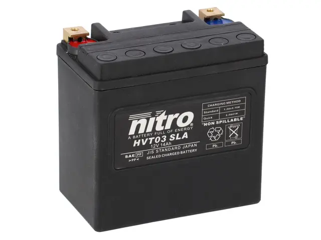 Nitro HVT 03 Batteri Vedlikeholdsfritt 12V, 14 Ah, 148x86x144 Forseg. AGM GEL 