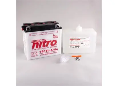 Nitro YB18L-A Batteri 12V, 18Ah, 180x90x162, Syrepakke 