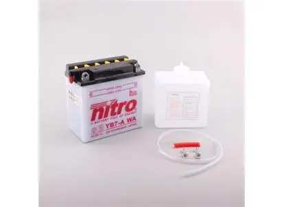 Nitro YB7C-A Batteri 12V, 8Ah, 130x90x114, Syrepakke 