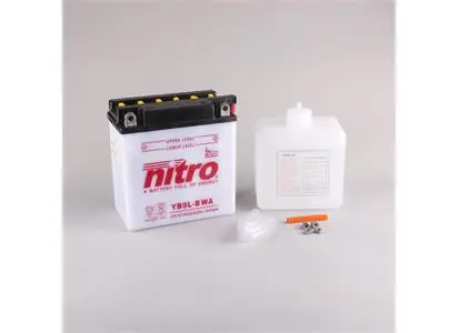 Nitro YB9L-B Batteri 12V, 9Ah, 135x75x139, Syrepakke 