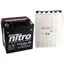 Nitro YTX30L-BS Batteri Vedlikeholdsfr. 12V, 30Ah, 166x126x175, Syreflaske, AGM