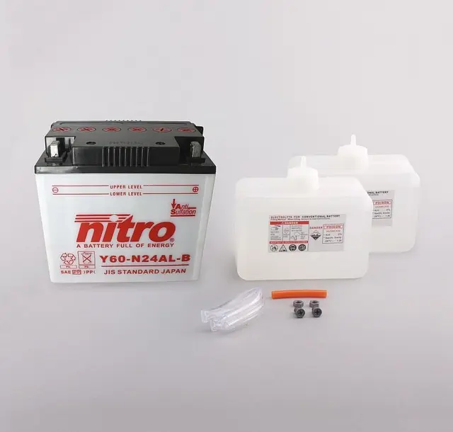 Nitro Y60-N24AL Batteri 12V, 28Ah, 184x124x170, Syreflaske 